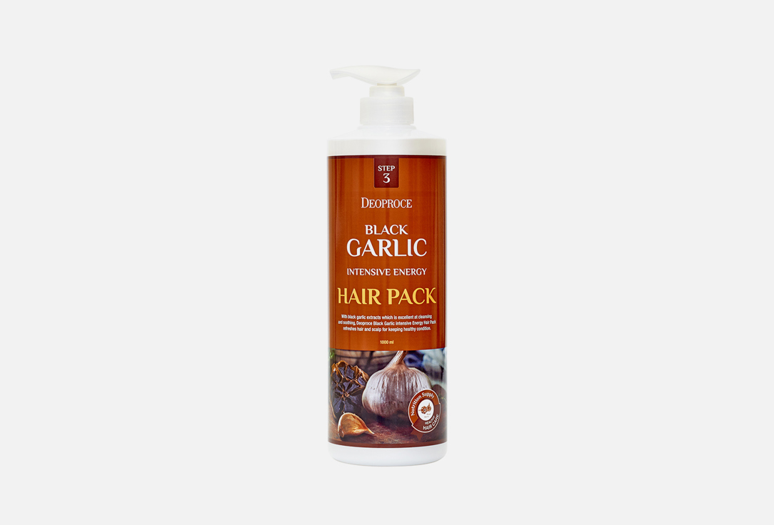 Маска для волос DEOPROCE BLACK GARLIC INTENSIVE ENERGY HAIR PACK 1 л маска для волос dermokil garlic