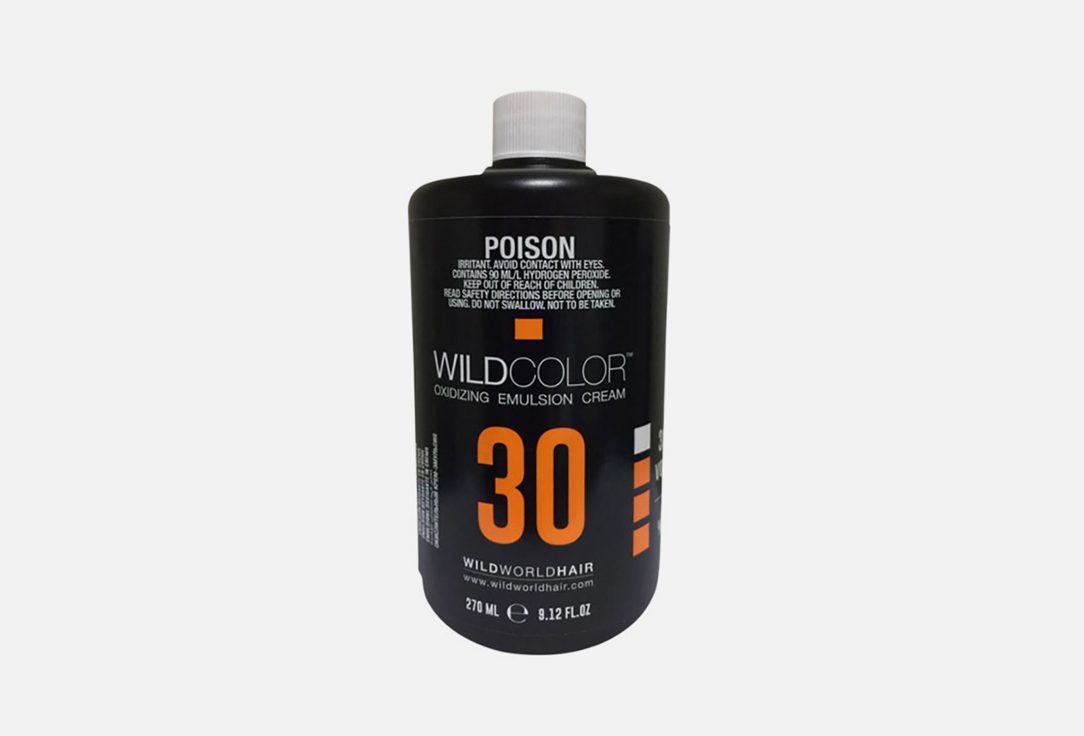 Крем-эмульсия окисляющая для краски WILD COLOR Oxidizing cream emulsion for paint 9% 270 мл окислитель для краски luxor color developer 3% окислитель 100мл