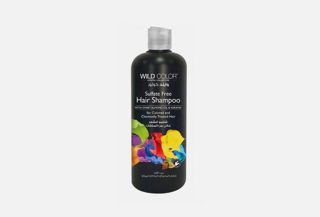 Шампунь-уход для волос без сульфатов WILD COLOR With almond oil for colored and damaged hair 500 мл