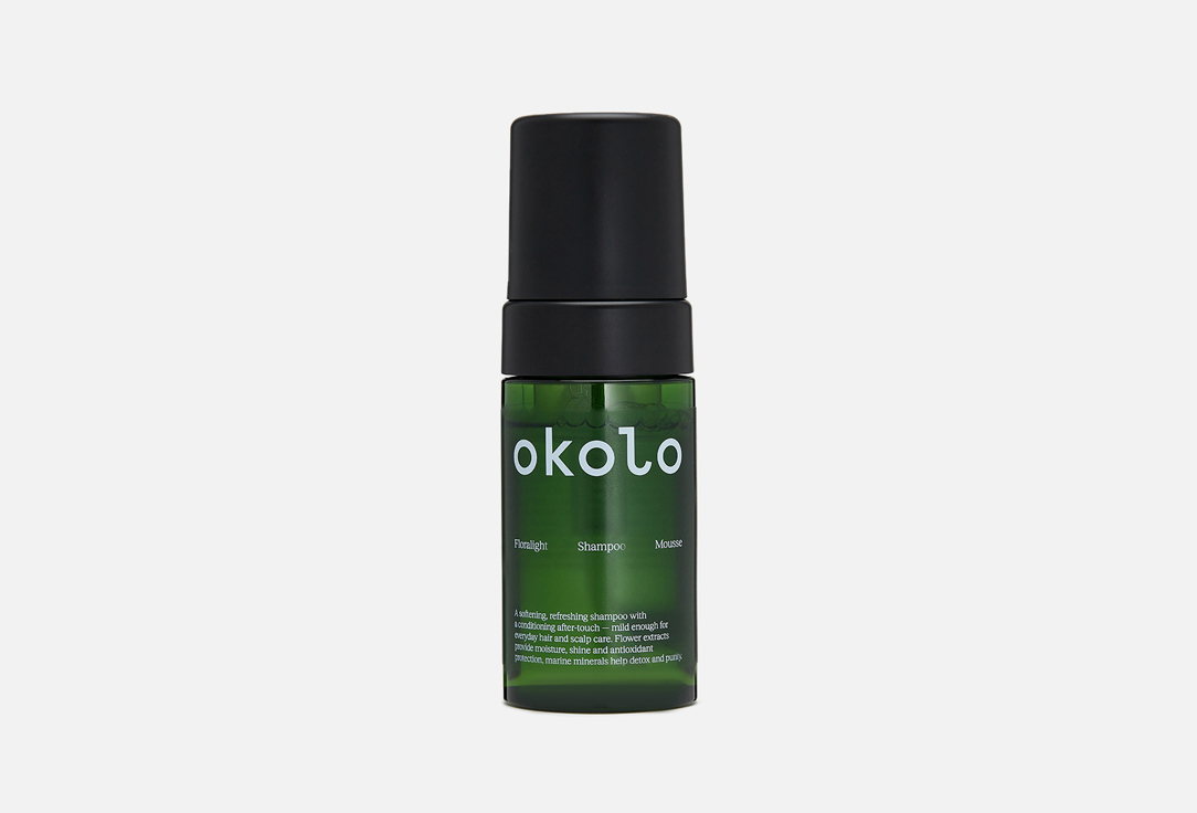 Мягкий бессульфатный шампунь для волос OKOLO Floralight Shampoo Mousse 