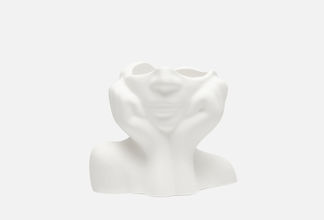 Изображение товара Кашпо Villermo НИКА белое гипс и бетон для суккулентов и интерьера