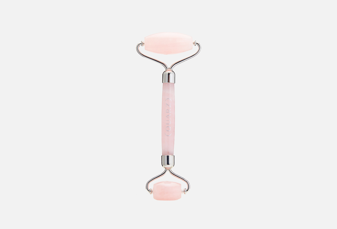 

Роллер из розового кварца QUARZ, Rose Quartz facial roller Silver 1 шт