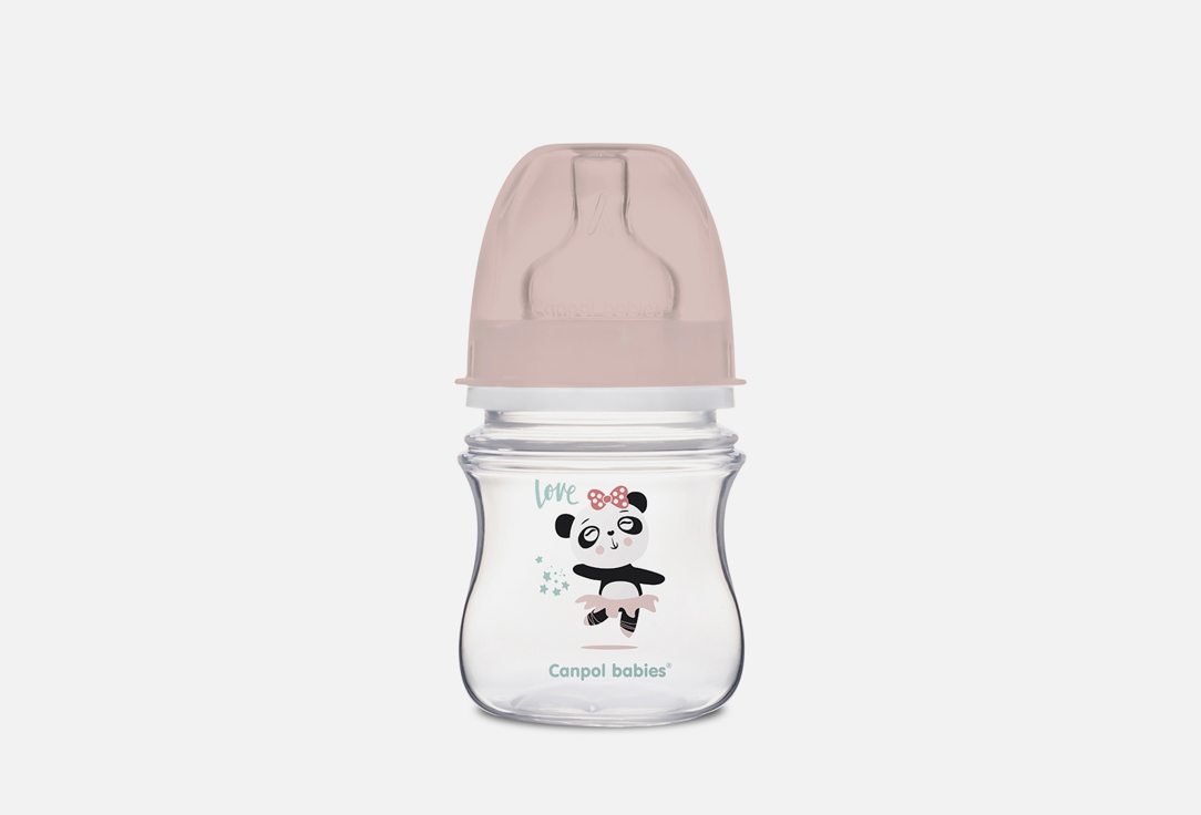 Бутылочка для кормления Canpol Babies Easy Start Exotic Animals Розовый