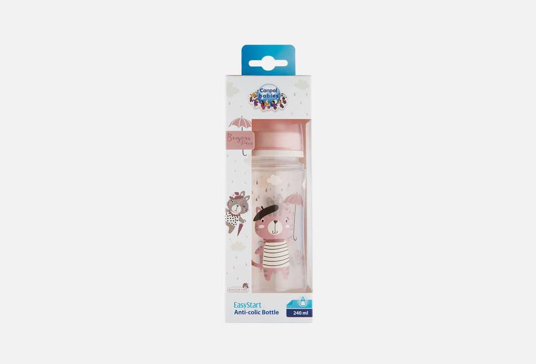 Бутылочка Canpol Babies BONJOUR PARIS Розовый