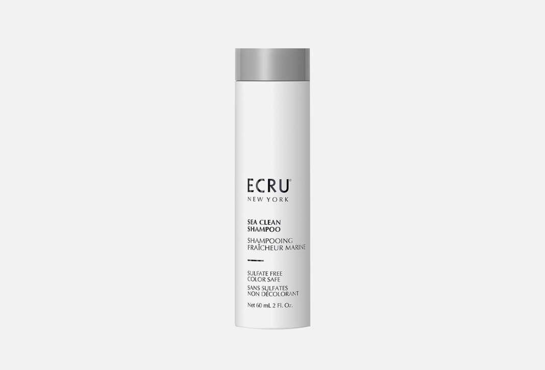 Шампунь интенсивно очищающий для волос ECRU Sea Clean Shampoo 60 мл очиститель антифог для масок sea drops с кисточкой 60мл