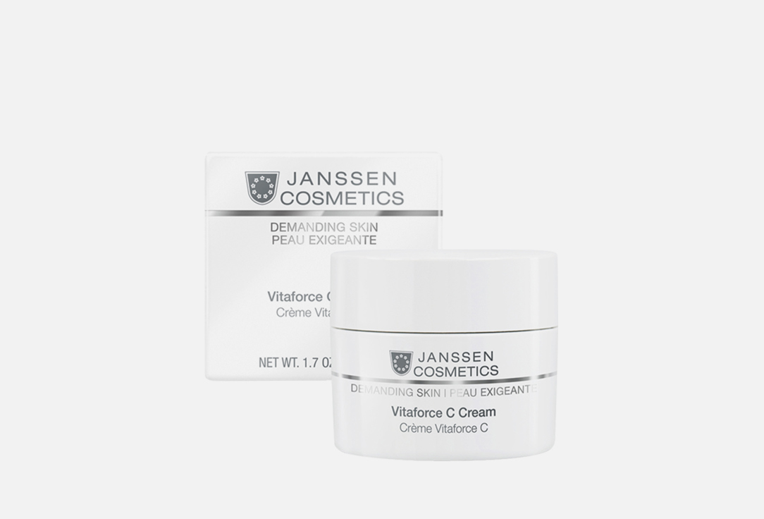 Регенерирующий крем с витамином С JANSSEN COSMETICS Vitaforce C Cream 50 мл janssen cosmetics набор уход с витамином c 2 продукта janssen cosmetics demanding skin