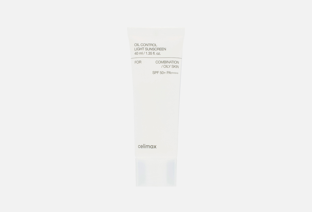 Легкий санскрин для жирной кожи CELIMAX Oil Control Light Sunscreen 40 мл солнцезащитный крем для лица и шеи photoderm creme spf50 pa 40мл