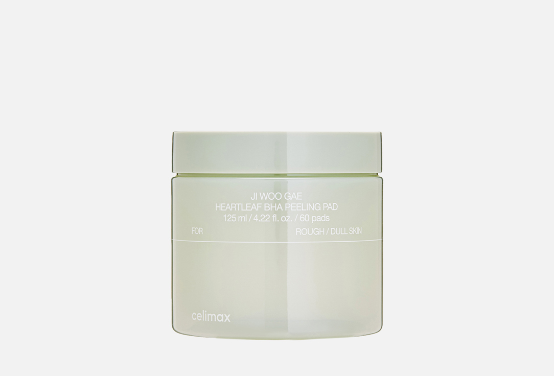 Изображение товара Очищающие диски для лица Celimax Ji Woo Gae Heartleaf BHA Peeling Pad