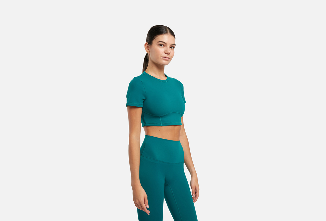 Изображение товара Спортивная футболка для женщин BeSelf MOTION изумрудная быстросохнущая