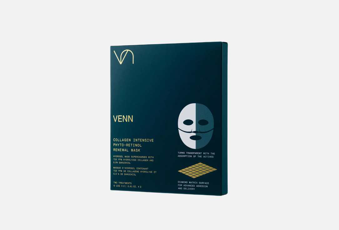 Маски для лица VENN Collagen Intensive Phyto-Retinol 2 шт маски для лица venn collagen intensive phyto retinol 2 шт
