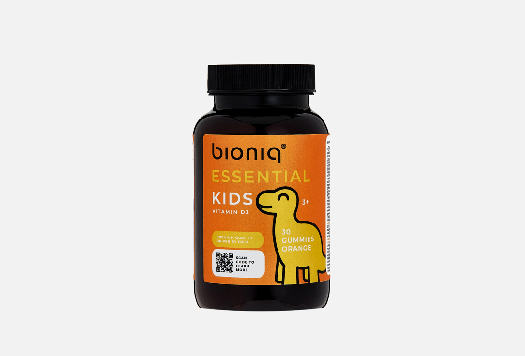 Витамин Д3 для детей BIONIQ 400 МЕ в жевательных таблетках 30 шт bioniq essential omega 3 vitamin d3 2000 iu