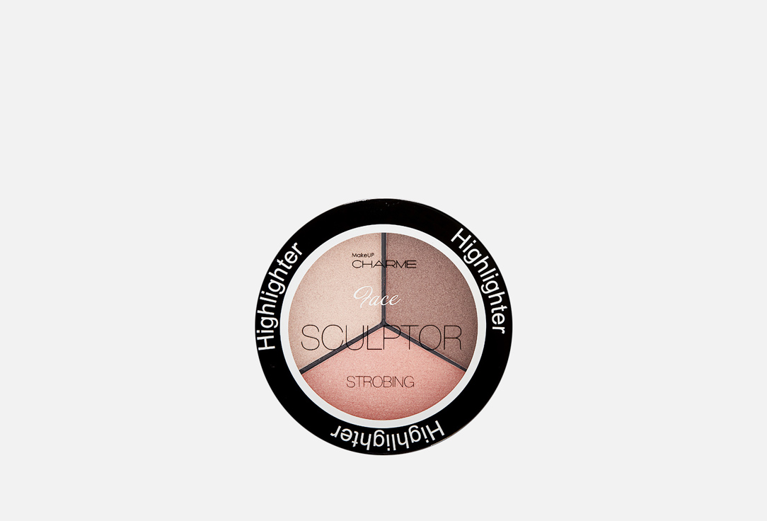 Изображение товара Палетка хайлайтеров 3в1 Charme Cияние загара