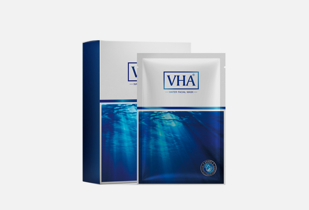 Набор тканевых масок для лица VHA с экстрактом шелка и фуллереном 
