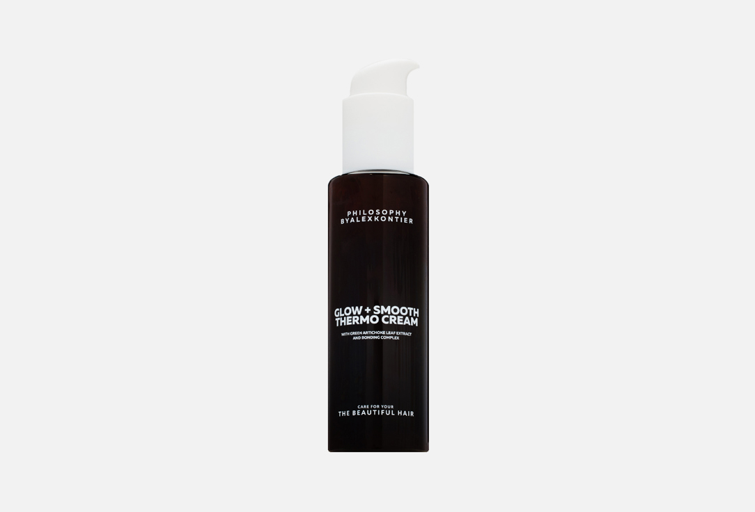 Термозащитный несмываемый крем-кондиционер для волос Philosophy by Alex Kontier Glow + Smooth Thermo 