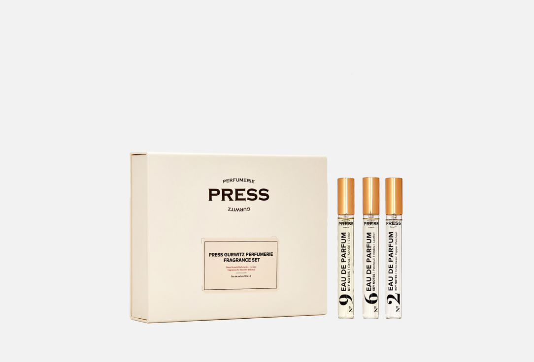 Парфюмерный набор PRESS GURWITZ PERFUMERIE №2, 6, 9 3 шт