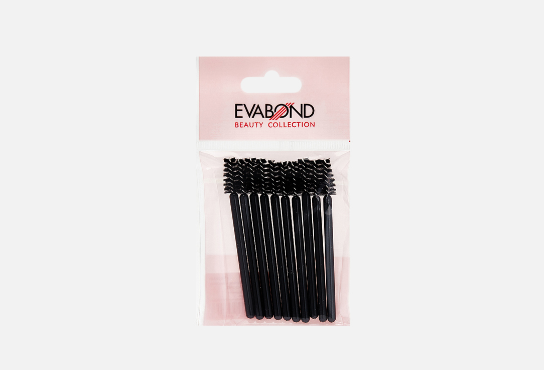 Щеточка для бровей EVABOND Eyebrow brush screw mini 10 шт