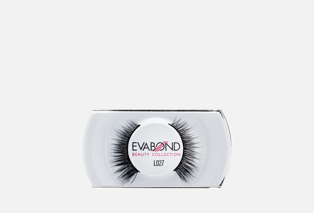 

Ресницы накладные EVABOND, Черный, False black eyelashes 04 L027 2 шт