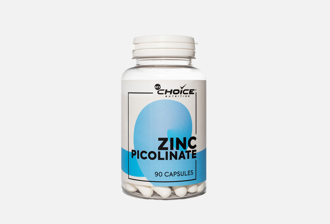 Биологически активная добавка MYCHOICE NUTRITION Zinc Picolinate 90 шт биологически активная добавка mychoice nutrition beauty collagen complex 90 шт