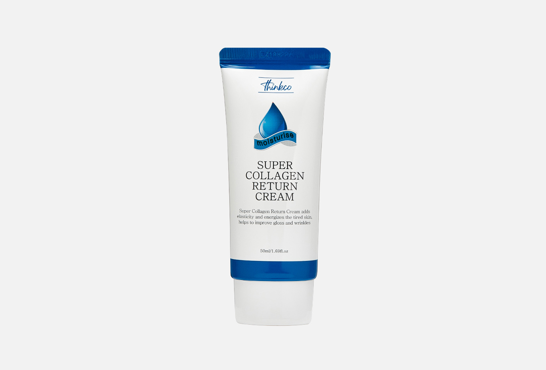 восстанавливающий крем с коллагеном thinkco collagen return cream Крем для повышения эластичности кожи THINKCO SUPER COLLAGEN RETURN CREAM 50 мл