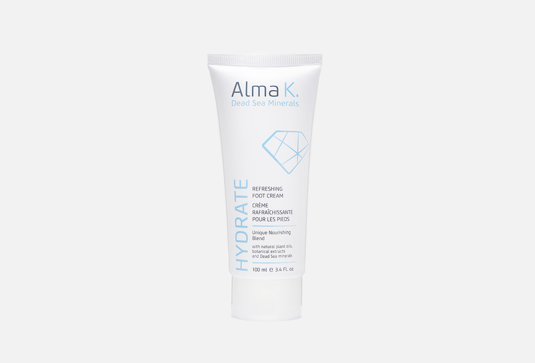 Изображение товара Освежающий крем для ног Alma K REFRESHING FOOT CREAM 100 мл для увлажнения и свежести ног