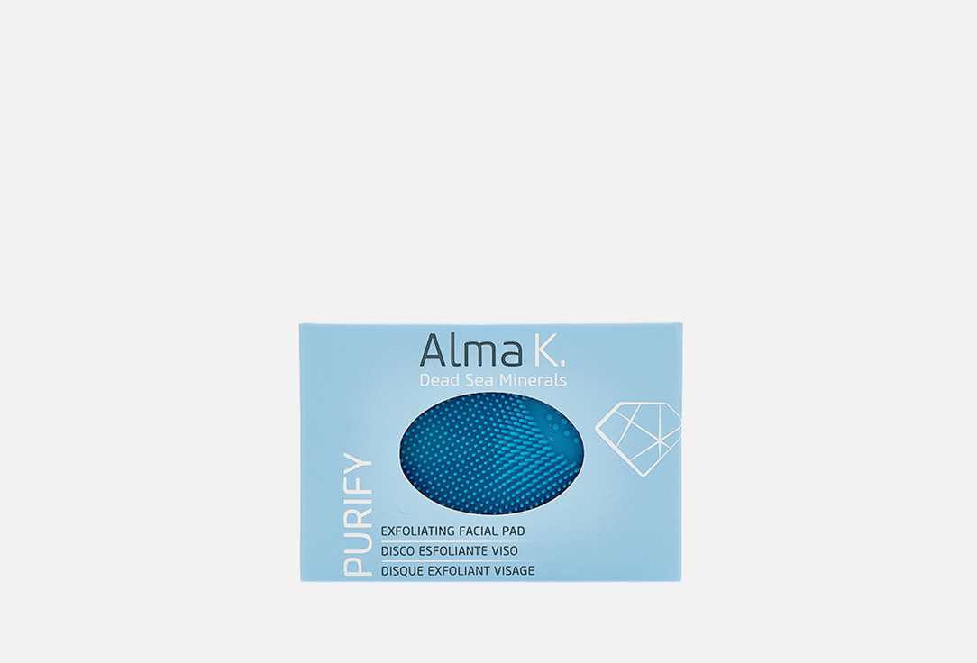 Очищающая и отшелушивающая подушечка для лица ALMA K. EXFOLIATING FACIAL PAD 1 шт очищающая губка с мылом для душа alma k soap infused bath sponge 115 г