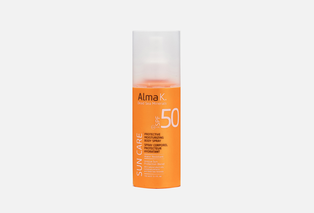Солнцезащитный увлажняющий спрей для тела SPF 50 ALMA K. PROTECTIVE MOISTURIZING BODY SPRAY 150 мл солнцезащитный спрей для волос и тела organicals protective spray hair