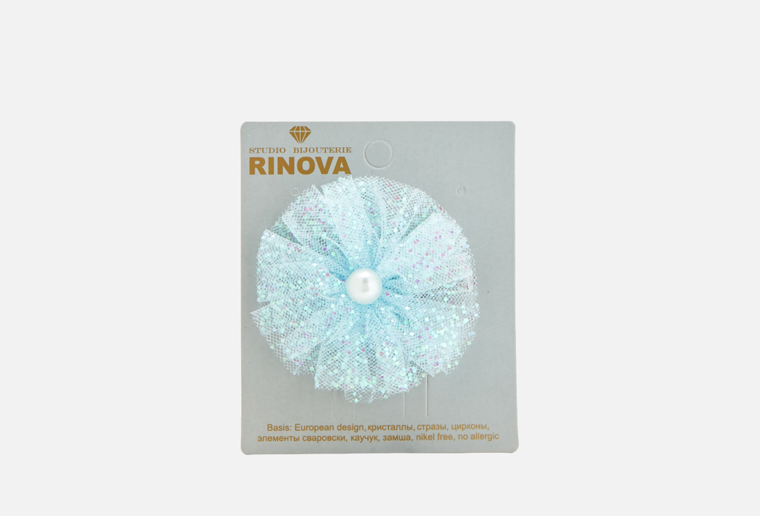 Зажим - бант для волос RINOVA Голубой 1 шт цена и фото