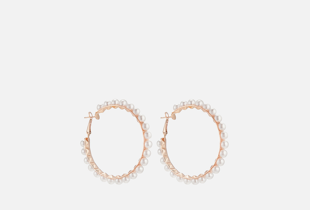 Изображение товара Набор сережек RINOVA 501760 бело-золотой стильное украшение для женщин