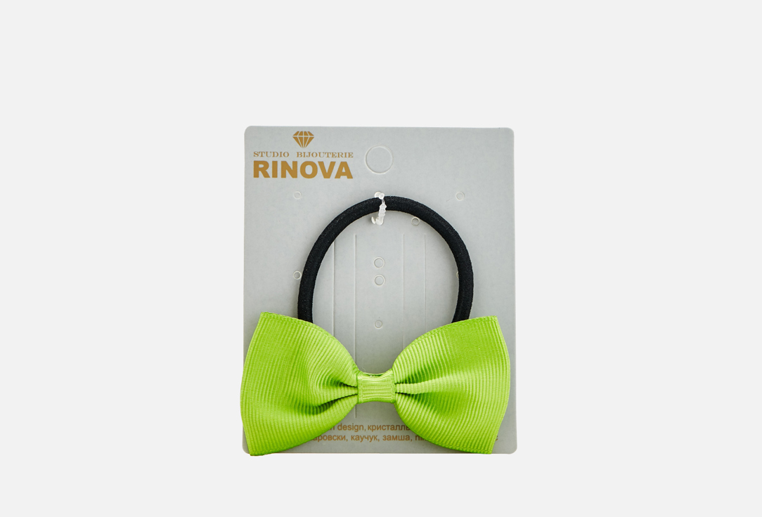 Резинка-бант для волос RINOVA Зеленый 1 шт цена и фото