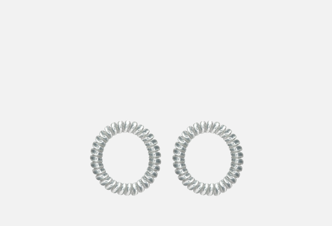 

Резинка для волос RINOVA, Серебряный металлик 2 шт