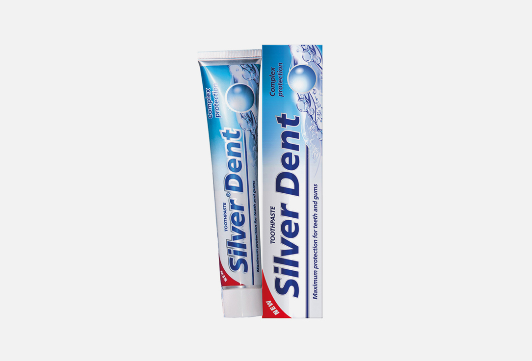 зубная паста modum для детей silver dent клубничка со сливками 75 г Зубная паста MODUM SILVER DENT Комплексная защита 100 г