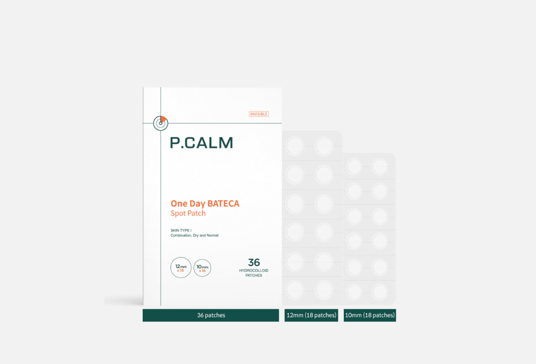 Изображение товара Патчи от прыщей P.calm One Day BATECA