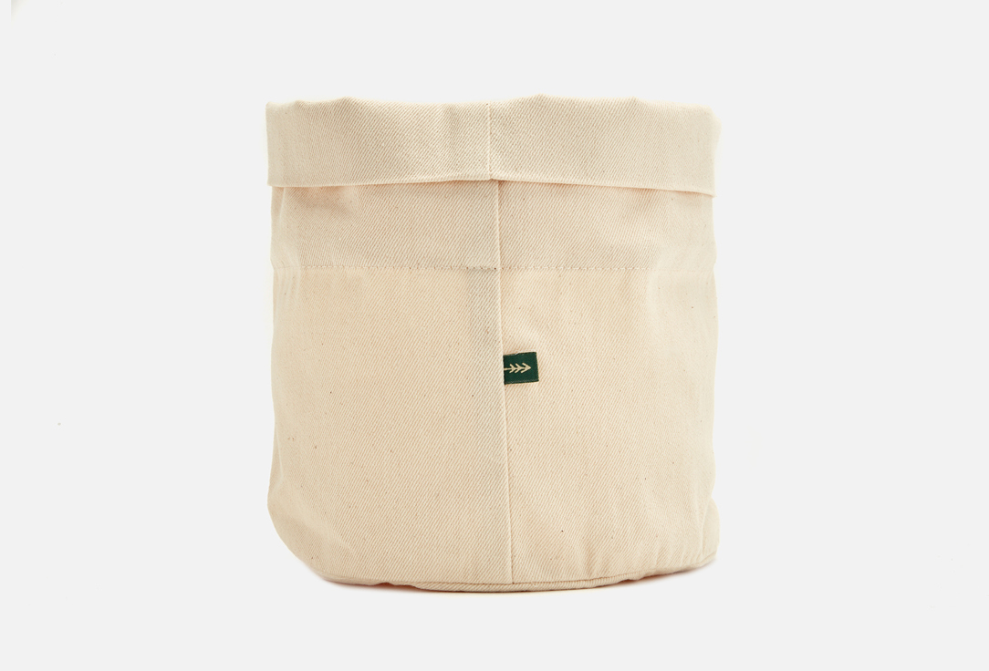 Изображение товара Корзина для хранения Мори Shizen М 23 см из хлопка натуральный цвет Россия