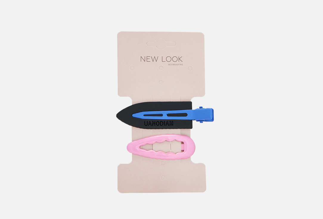 

заколки для волос NEW LOOK, 06226, сиреневый/черный 2 шт