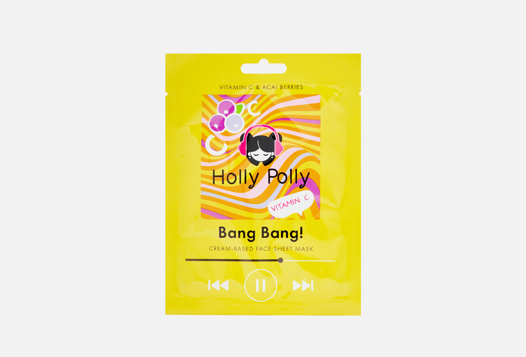 

Тканевая маска для лица HOLLY POLLY, Cream-based Bang Bang! 1 шт