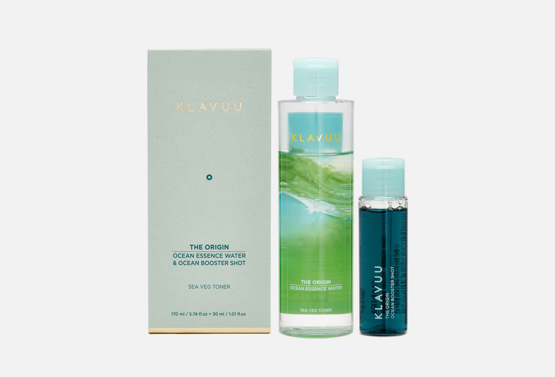 Изображение товара Двухкомпонентный увлажняющий тонер-эссенция Klavuu THE ORIGIN OCEAN ESSENCE WATER & OCEAN BOOSTER SHOT