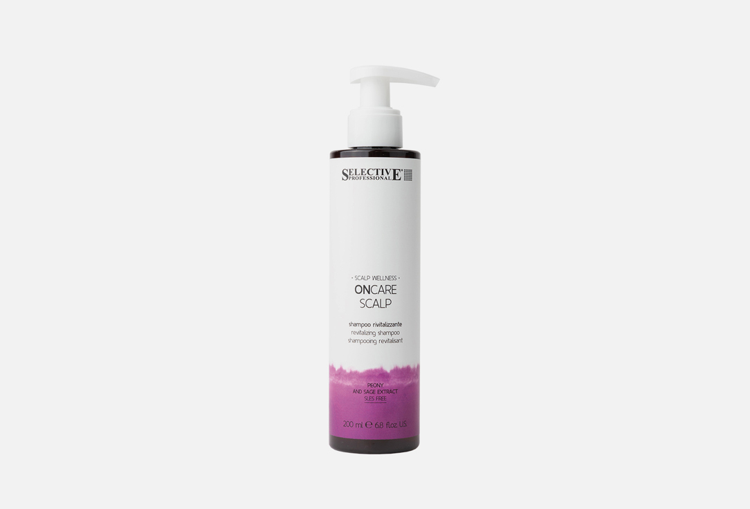 Шампунь для ревитализации волос SELECTIVE PROFESSIONAL Shampoo rivitalizzante per capelli fragili tendenti alla caduta 200 мл