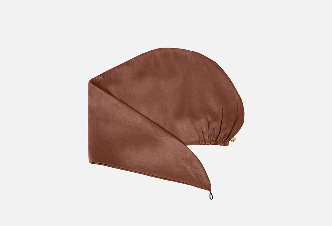 Изображение товара Шелковый тюрбан-полотенце silk lovers шоколад