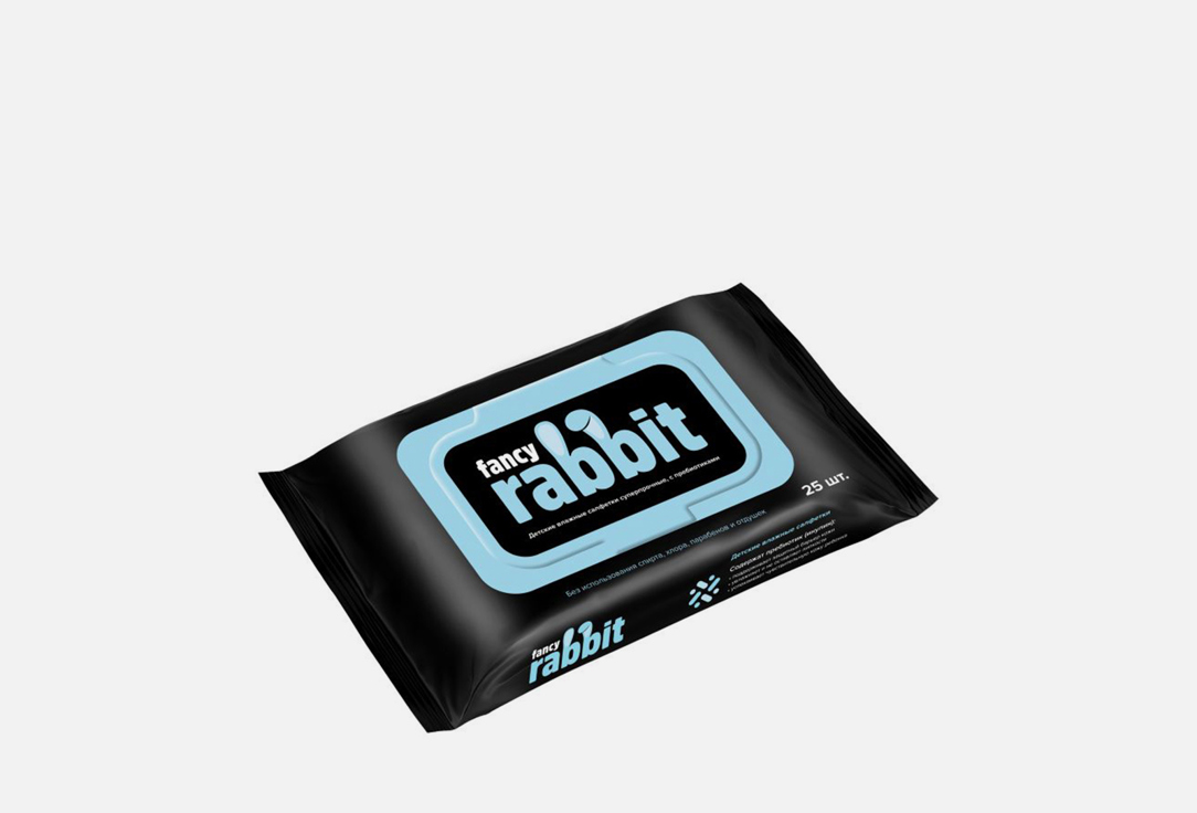 

Влажные салфетки FANCY RABBIT, Детские 25 шт