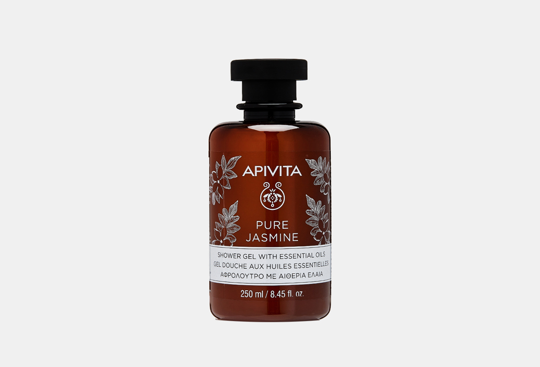 Гель для душа APIVITA PURE JASMINE 250 мл apivita гель для душа для чувствительной кожи caring lavender