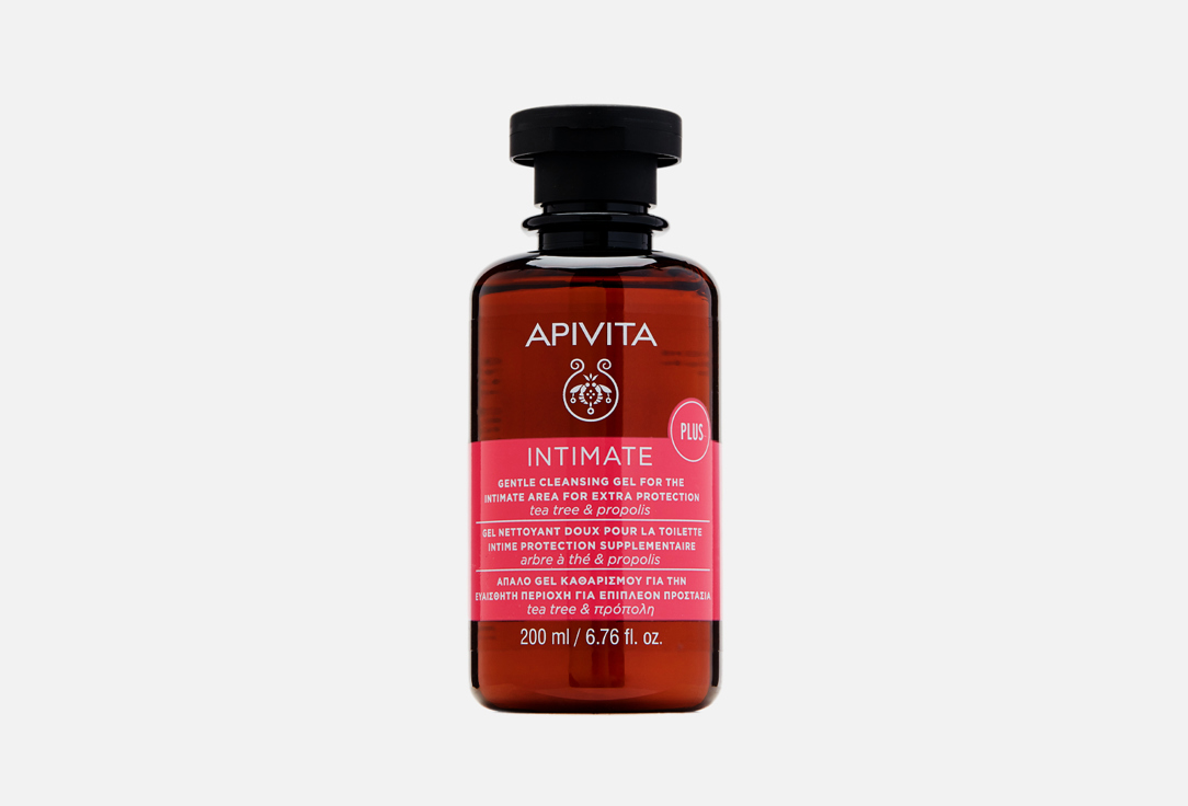 очищающий гель для интимной гигиены apivita chamomile Гель для интимной гигиены APIVITA Tea tree & propolis 200 мл