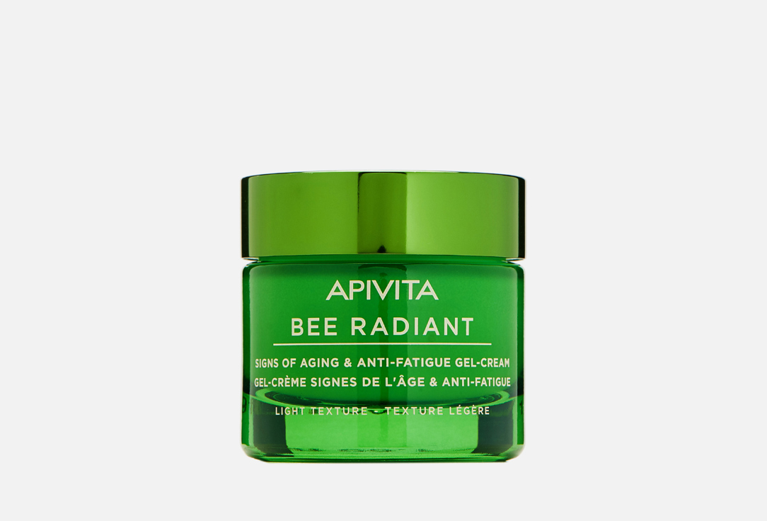 Гель-крем против признаков старения и усталости кожи с легкой текстурой APIVITA Bee Radiant 50 мл очищающий гель для лица apivita lime