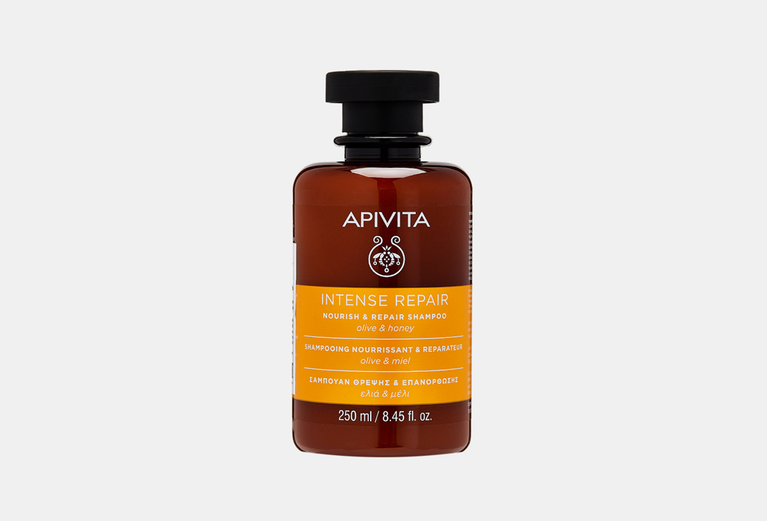 Восстанавливающий шампунь APIVITA INTENSE REPAIR 250 мл восстанавливающий шампунь для волос apivita honey