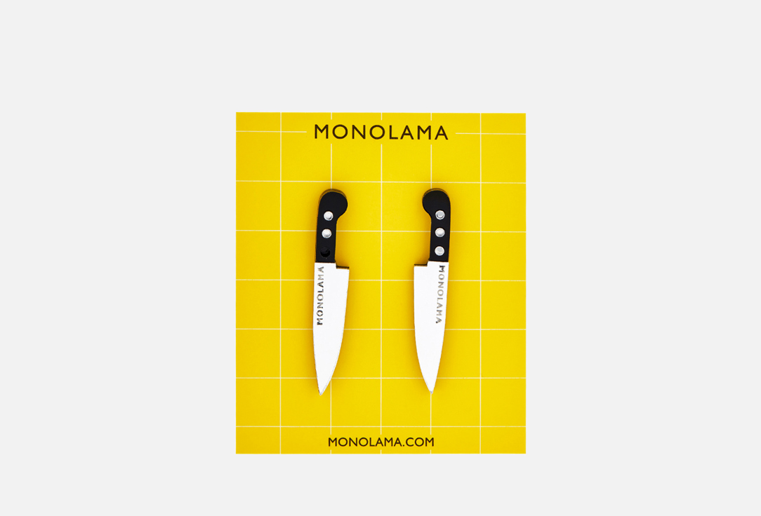 Серьги MONOLAMA Ножи 2 шт серьги monolama yellow 2 шт