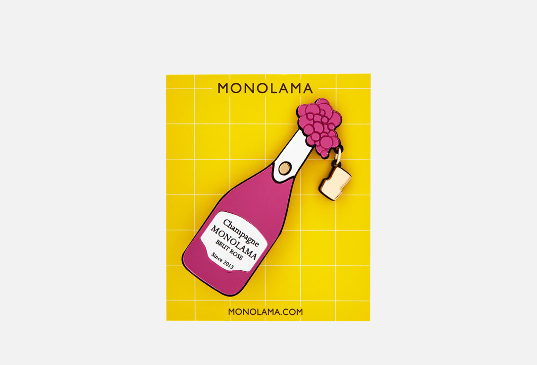 Брошь MONOLAMA Шампанское 1 шт брошь monolama белый розовый