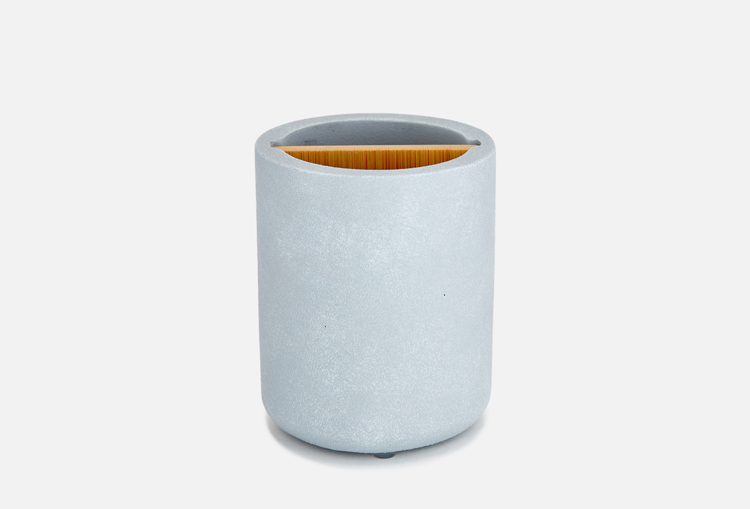 Стаканчик для зубной щетки RIDDER Cement, серый 1 шт аксессуары для ванной комнаты ridder стаканчик для зубных щеток toscana