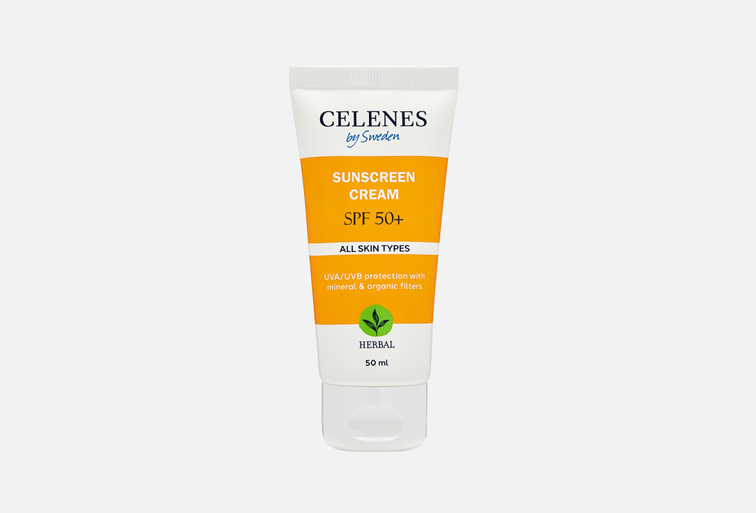 Солнцезащитный крем для лица SPF 50+ Celenes SUNSCREEN CREAM 