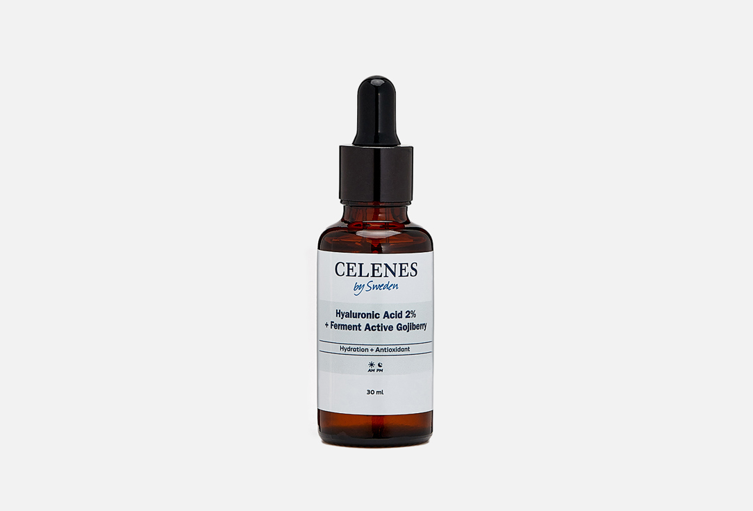 Сыворотка для лица CELENES Hyaluronic Acid 2% + Ferment Active Gojiberry 30 мл крем для лица с гиалуроновой кислотой экстраувлажнение 30мл
