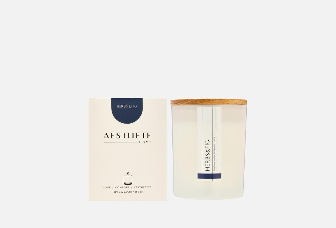Изображение товара Ароматическая свеча AESTHETE home Herbs & Fig 250 мл