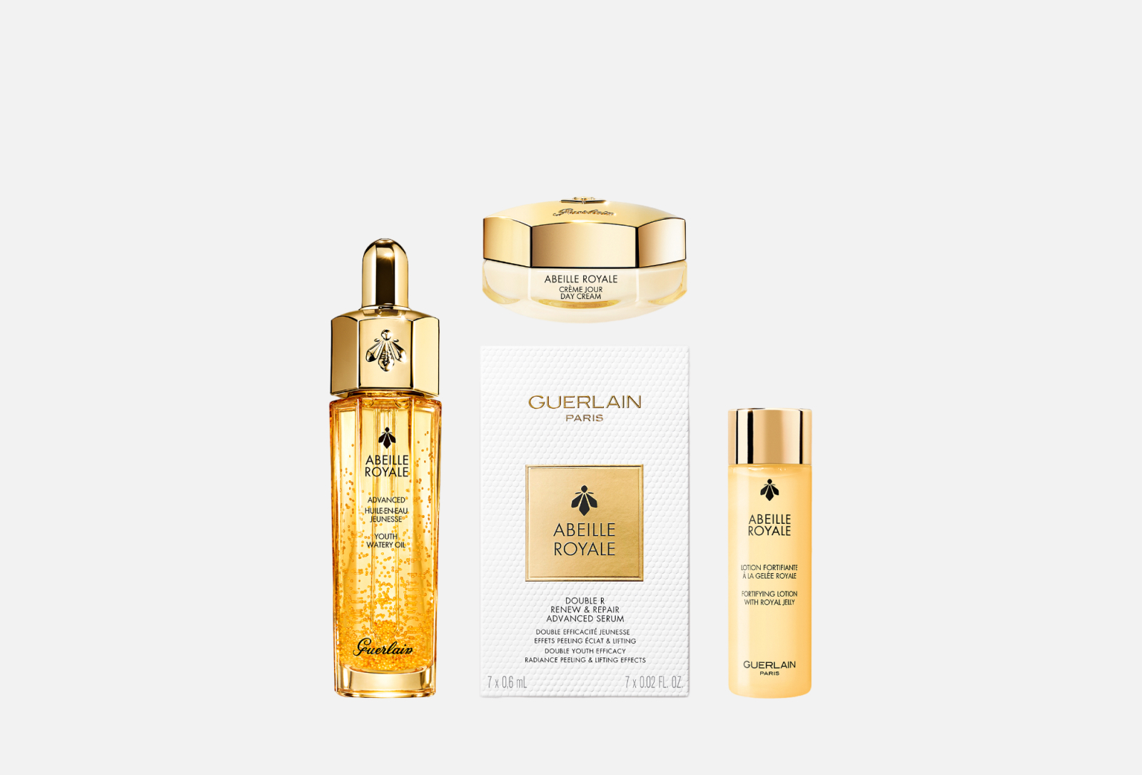 Abeille Royale сыворотка. Герлен набор кремов. Guerlain abeille Royale для кожи вокруг глаз отзывы.